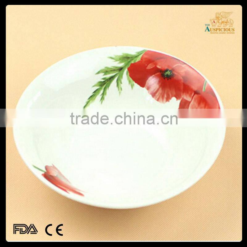 4.5", 6" whiteor decal ceramic bowl