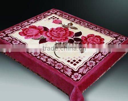 100% polyester printed mink blanket