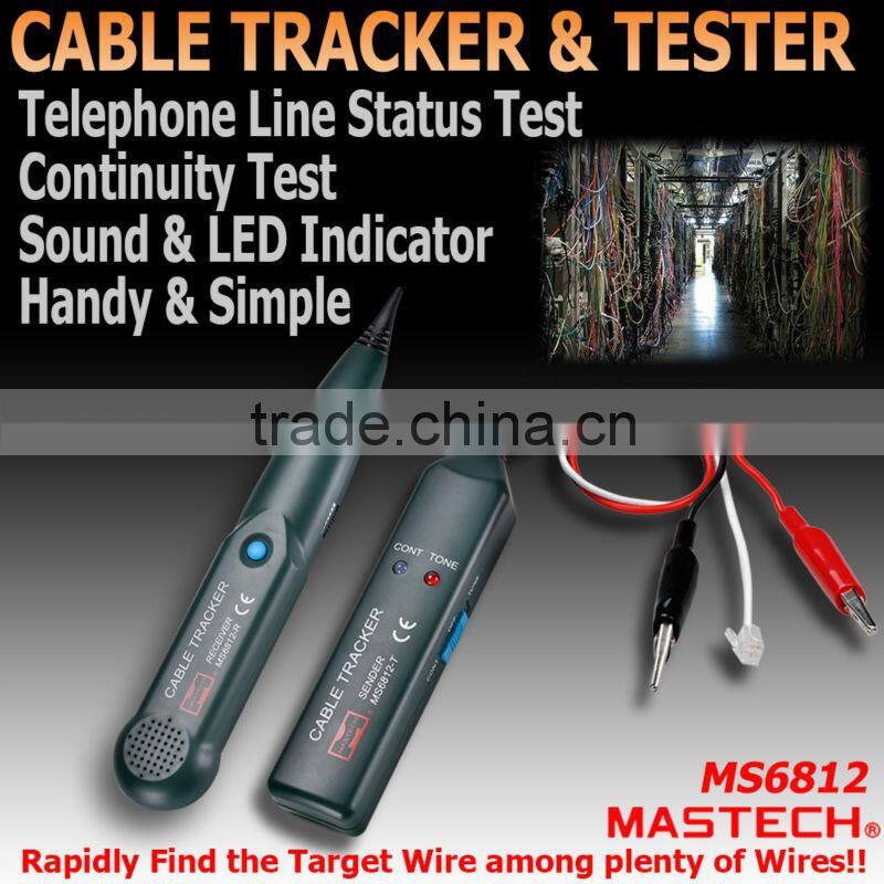 Electric Wire Line Finder Tracker MS6812 Mastech Network Telephone Cable Tester
