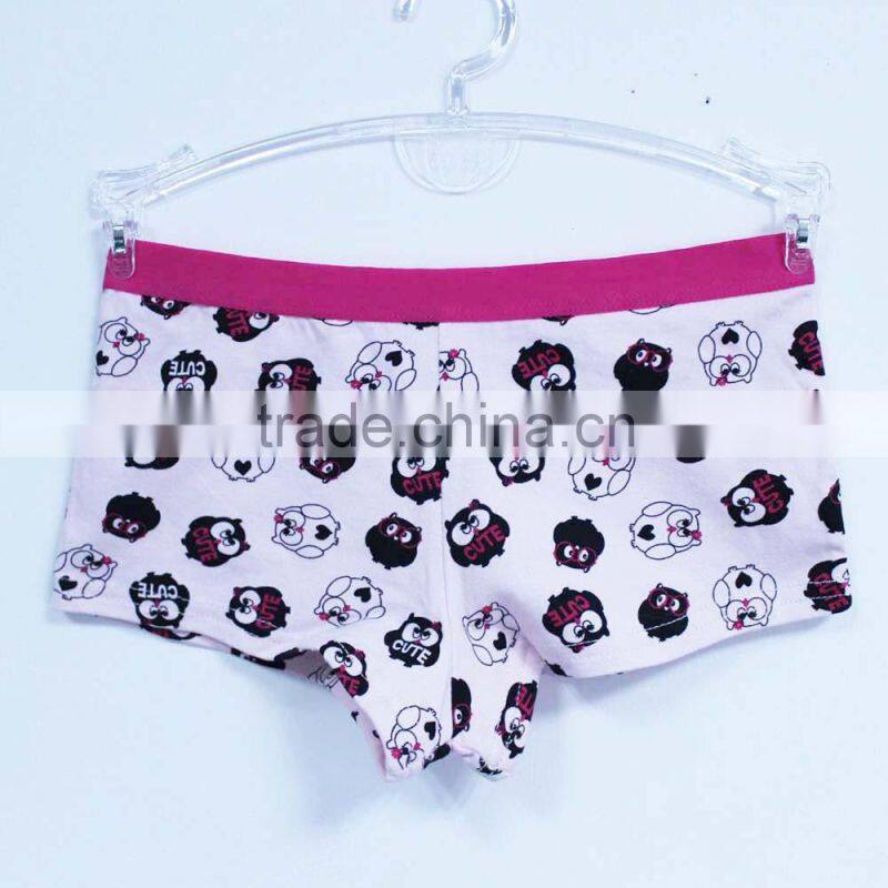 China children's underwear factory trendy printed underwear briefs girls preteen underwear