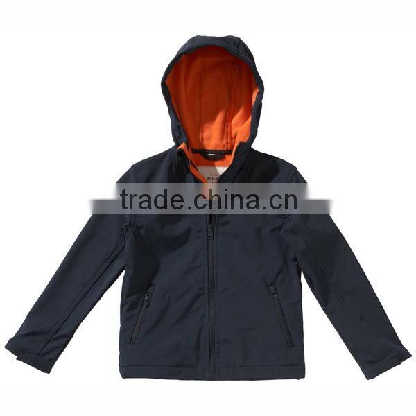 boys fleece line hooded autumn jacket