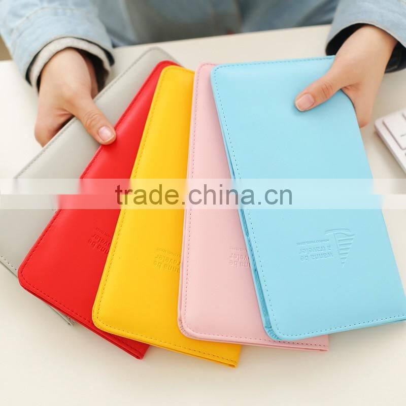mult nice colors faux leather hot selling travel passport holder