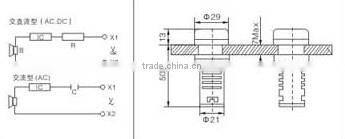 GD16-22FM CNGAD flashing buzzer with warning lamp