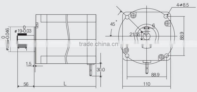 110HS12-Z china cheap leadshine 2nm stepper motor