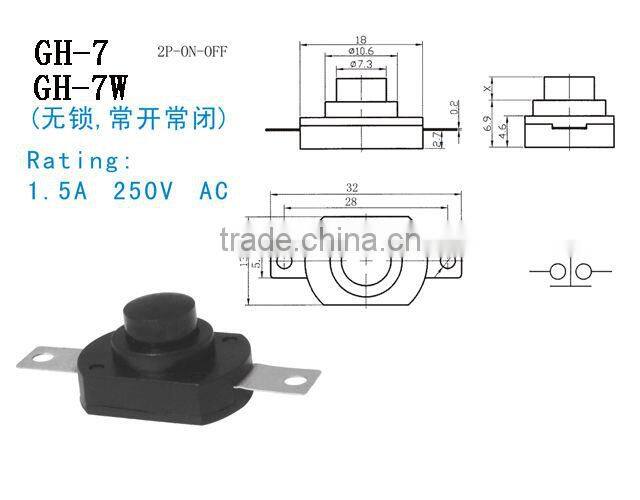 Superior quality push button micro switch led