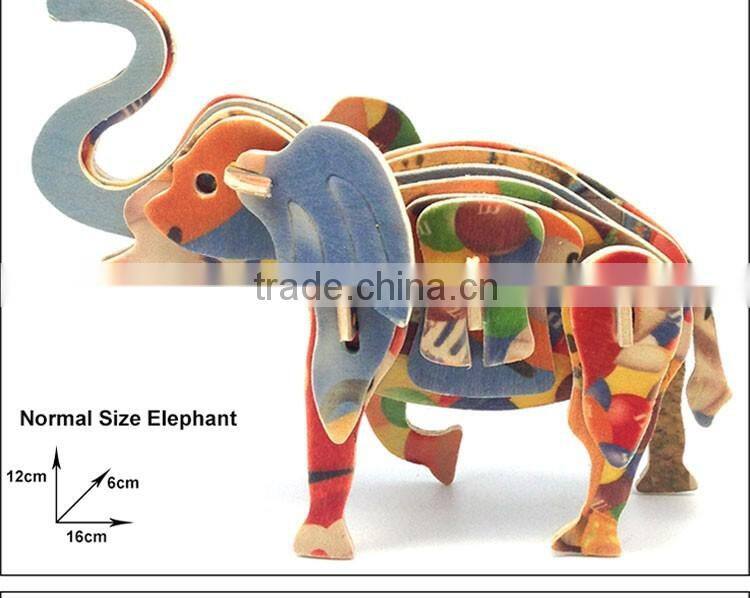 Various Sizes 3d puzzle wooden toy