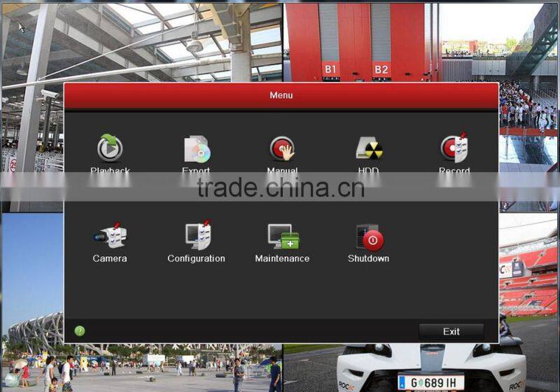 Hikvision 16ch DVR , CCTV DVR ,h.264 standalone dvr