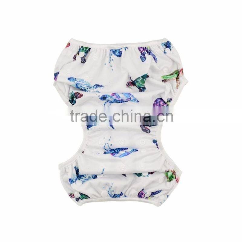Alva New Pattern Turtle Design Swim Diaper Swim Trunks Factory in China