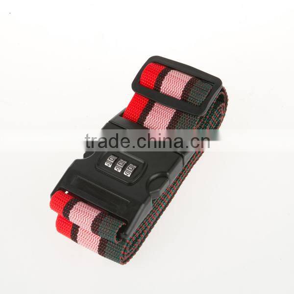 Security high quality PP luggage strap with combination lock