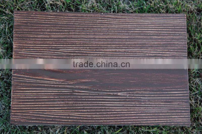 7.5mm thick Smooth and Wood Grain Fiber Cement Weatherboards plank for residential cladding