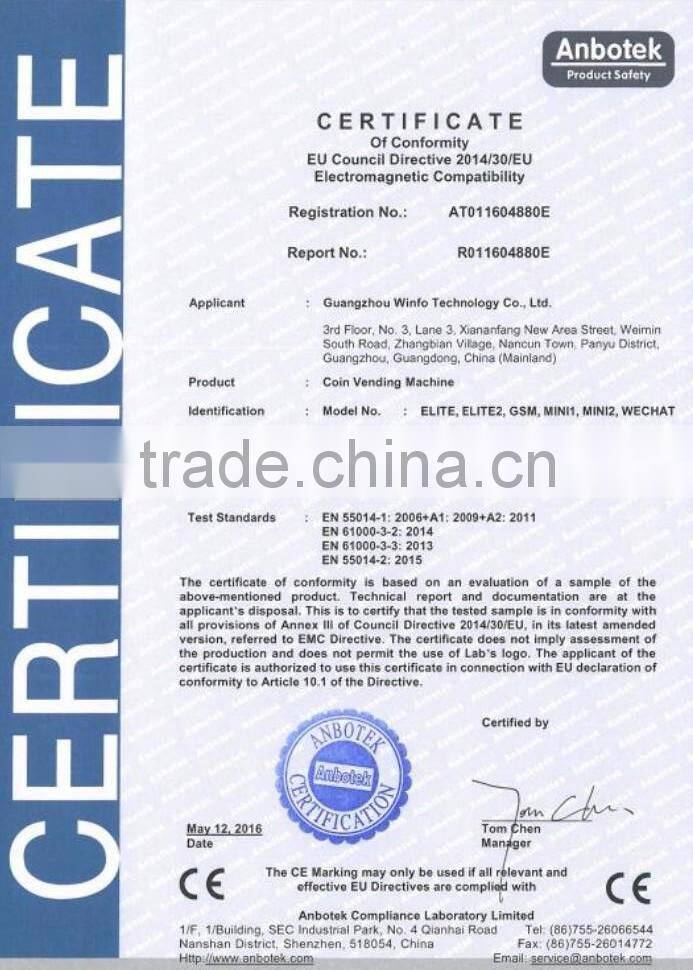 Space Saving US dollars change to 50 cents machine for gaming and amusement