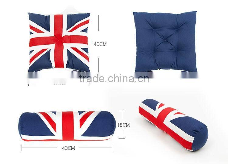 SZPLH Low MOQ national flag series of UK canvas cushion