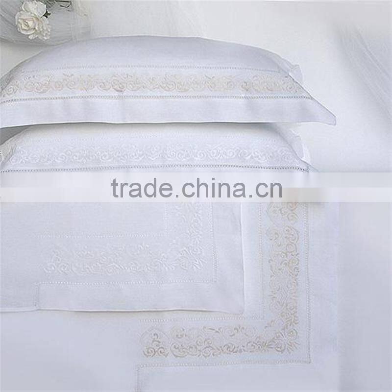 300 Thread count cotton hand embroidery bed sheet