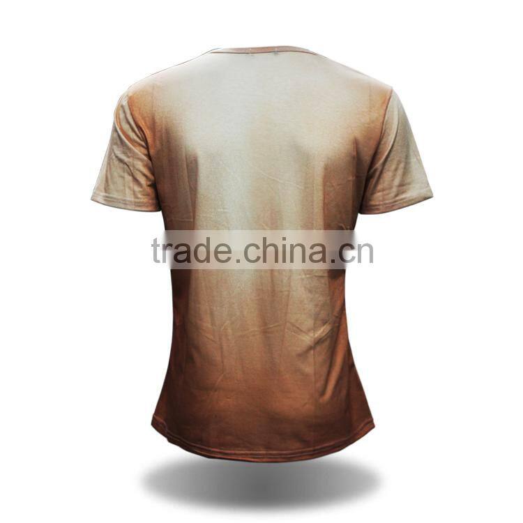 Wholesales custom 3d printing sexy design for men t shirts