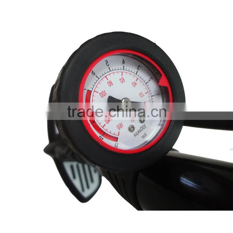 High pressure Iron bicycle floor pump portable car tire inflator pump for sale