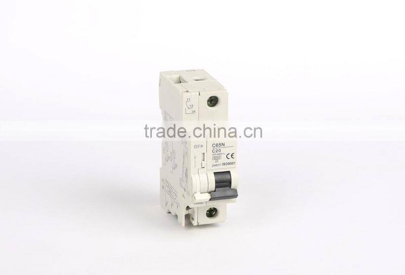 AC electrical circuit breaker C65N,AC mini circuit breaker mcb