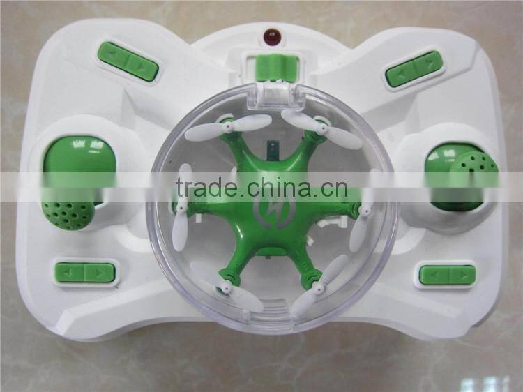2016 newest green / blue 2.4GHz 360 degree rotation mini rc hexacopter hovering nano hexa drone toys for kids