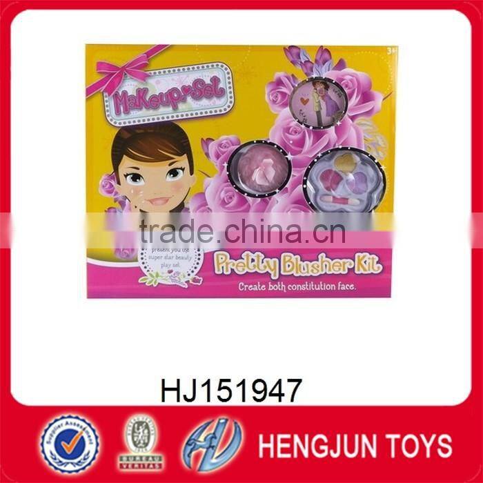 plastic make up colourful hair stylist kit cosmetic toys set wholesale for party