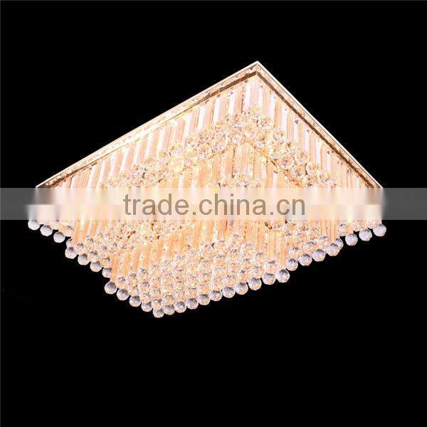 crystal ceiling lamp, modern led square ceiling lamp