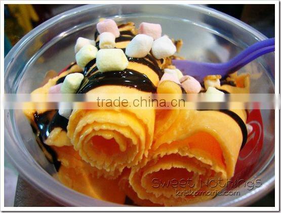 GL-F600 CE approved commercial fried ice cream roll machine