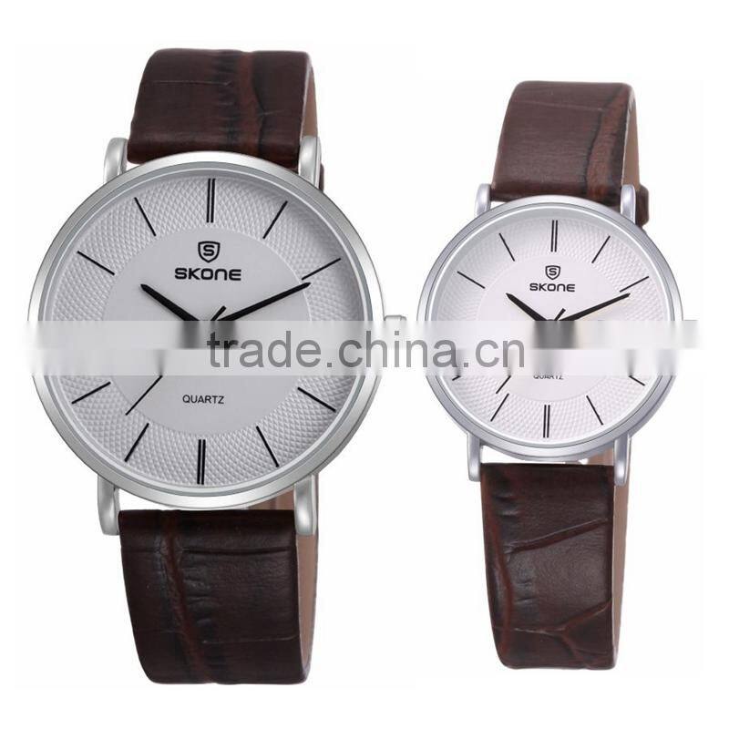 skone brand wrist cheap wholesale leather watches for men and women