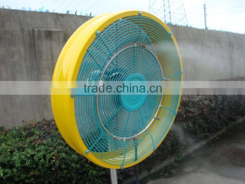 stand fan with water mist standing fan