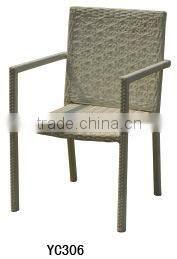 Commercial use humanization armrest rattan wicker office chairs YC116