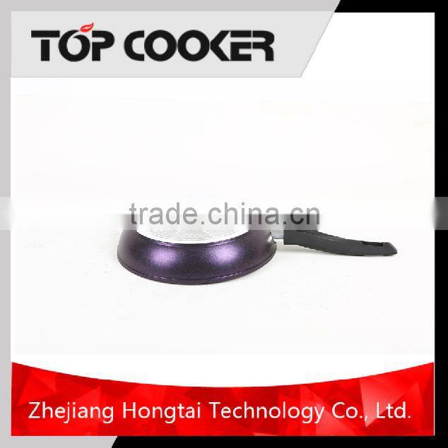 diamond coating frypan with soft touch handle
