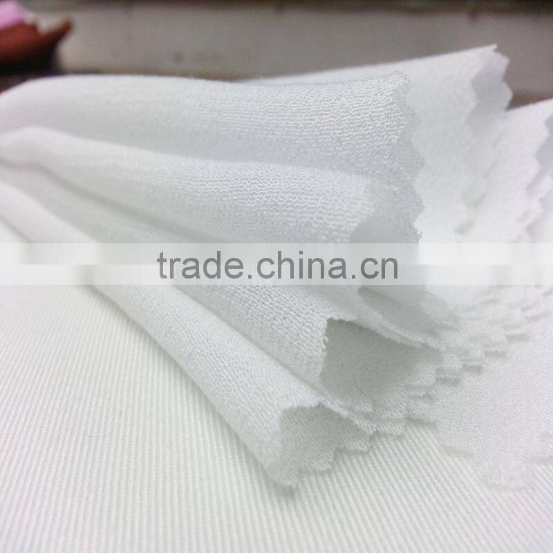 2015 xiangsheng richly crepe lily white rayon fabric