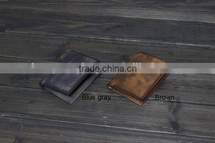 High Quality Cow Leather Wallet,Vintage Leather Wallet,Money Clip