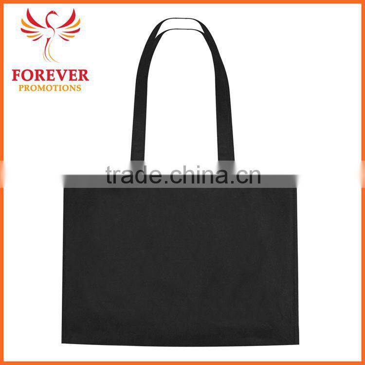 Promotional Cheap Non-woven Blank Tote Bag With Cross Stitching On Handles
