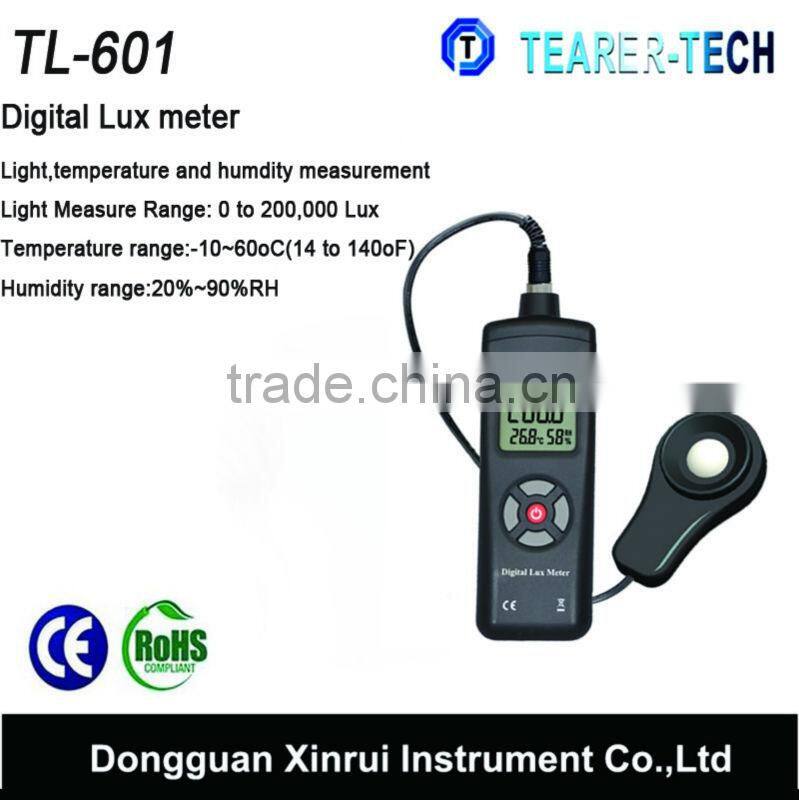 High accuracy 0 to 200,000 LUX light meter for Measuring environmental illuminance TL-601