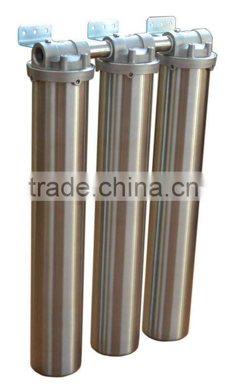 Stainless steel water filter housing