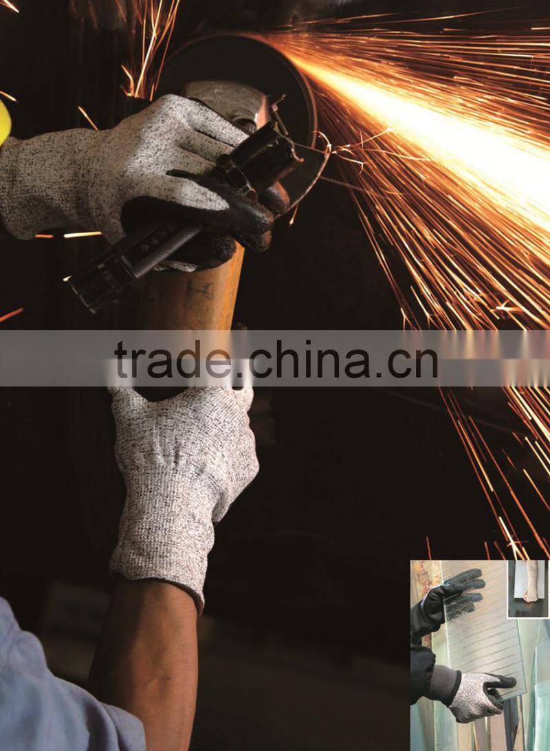 EN388 4544 PU coated gloves, cheap cut resistant gloves