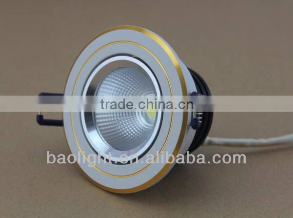 2013 new metal recessed led ceiling spot lamps for bedroom 5w cob