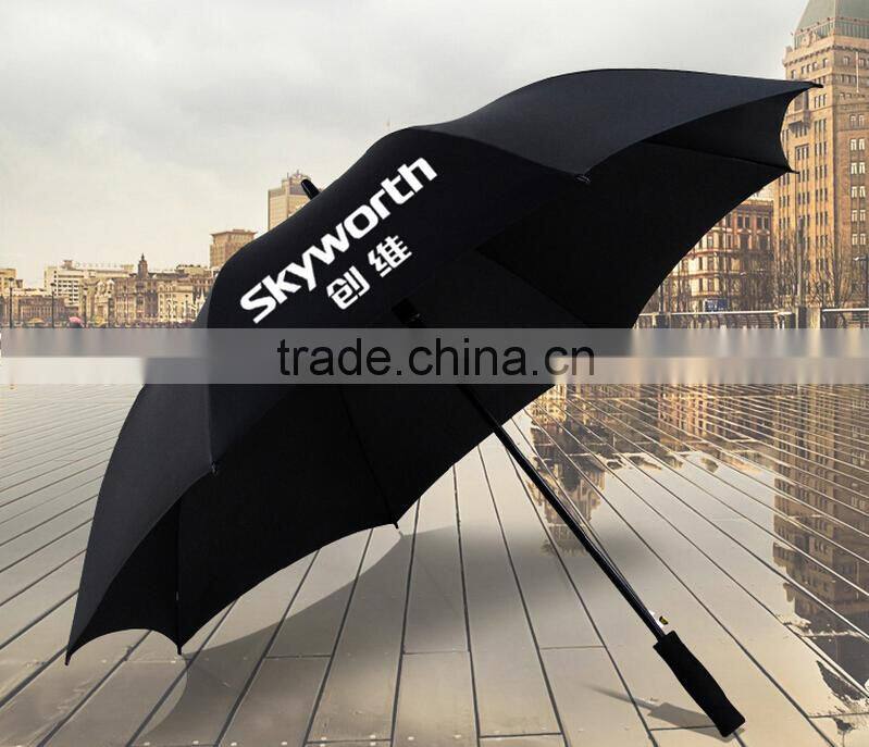 30 inch clubs brand advertising OEM windproof golf long umbrella
