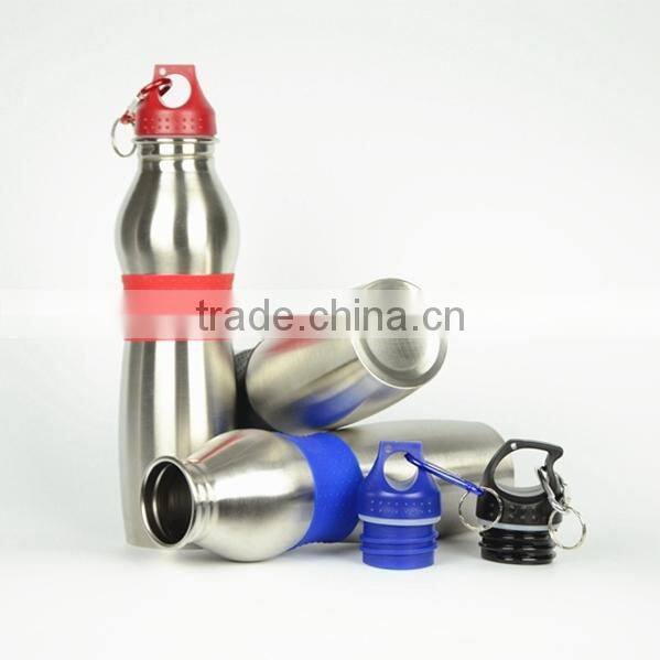 eco-friendly popular design single wall sports water bottle
