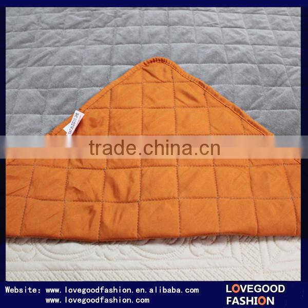 Modern&Minimalism Single Corduroy Patchwork Quilt Bed Sheet with Checks Patterns