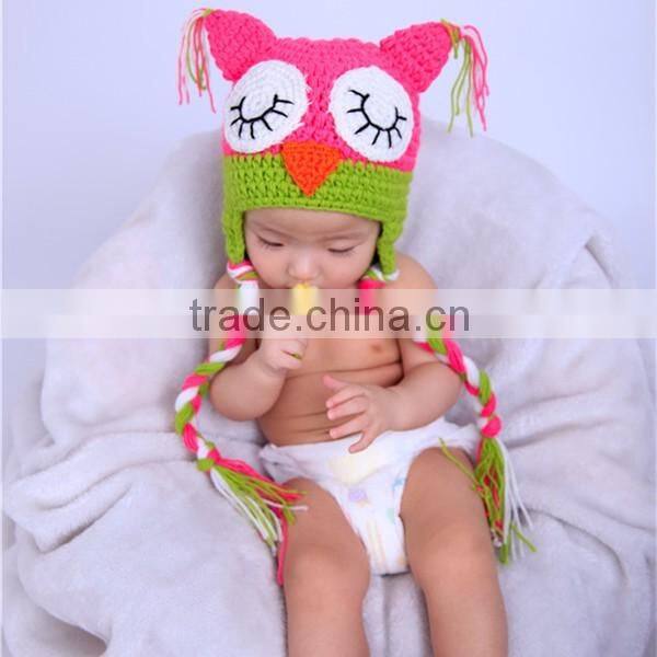 Baby owl hat handmade crochet caps & hats wholesale