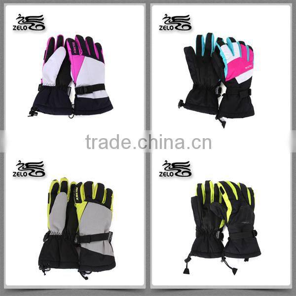 2015 men nylon shell winter ski gloves