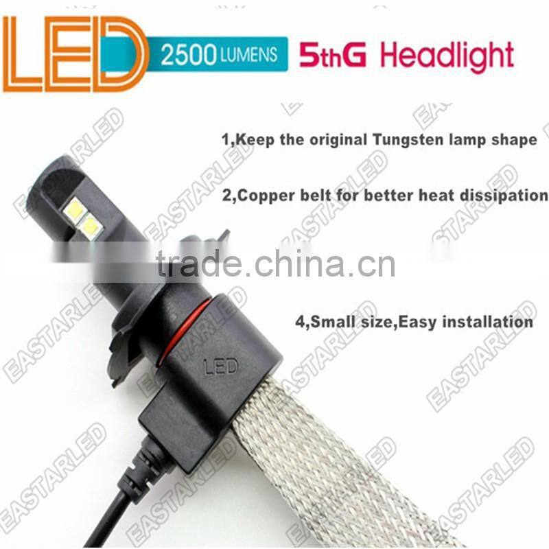 2015 New led car head lamp high power led headlight bulb h7 h4 H8 H10 9005 9006