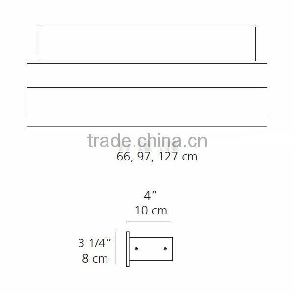 0814-16 white white anodized natural aluminum fluorescent lighting Wall/Ceiling Light