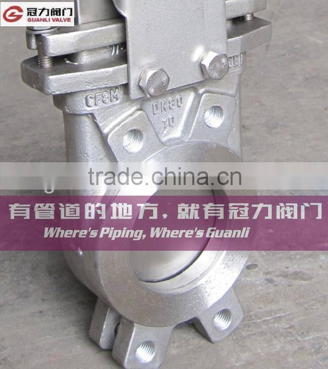 Metal seat pneumatic knife gate valve