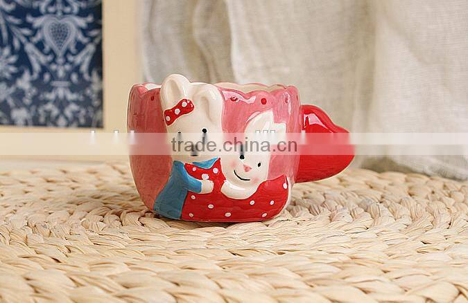 creative lovely cartoon christmas animal boot model of gift ice cream ceramic mug