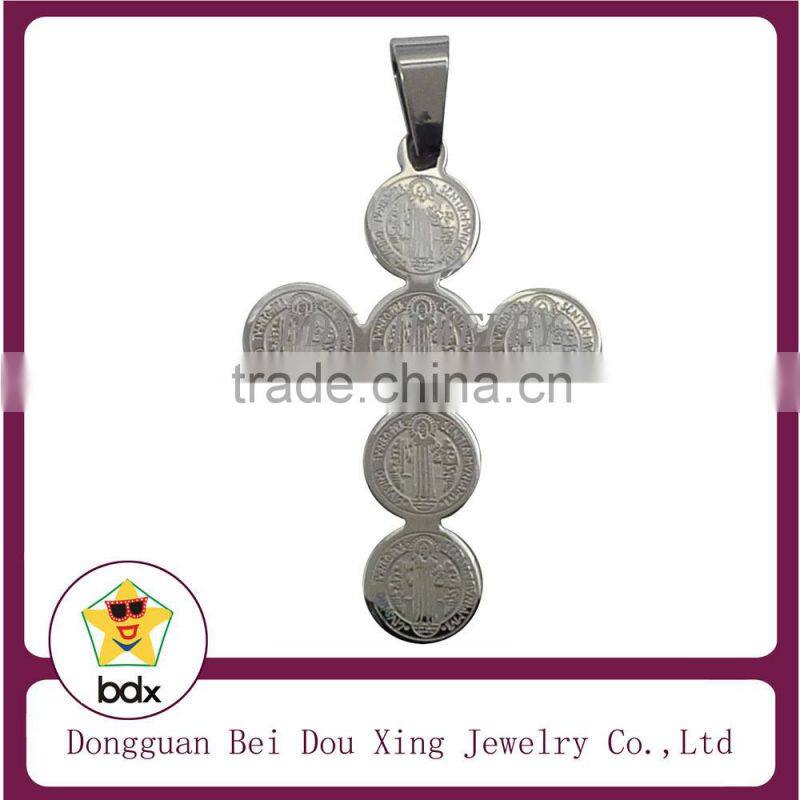 China Wholesales Religious Easter Memorial Gift Stainless Steel Catholic Gold Enamel Saint Our Lady Of Sorrows Medal Pendant