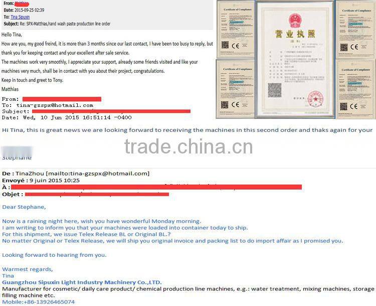 liquid detergents liquid soap mixer machine