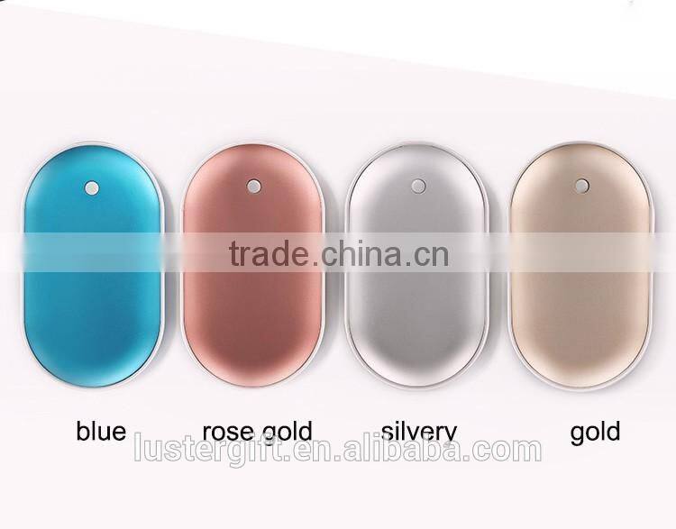 New hot products 5000mAh battery charger with hand warmer Li-polymer battery power bank