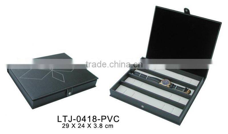 High end leather watches organizer box supplier