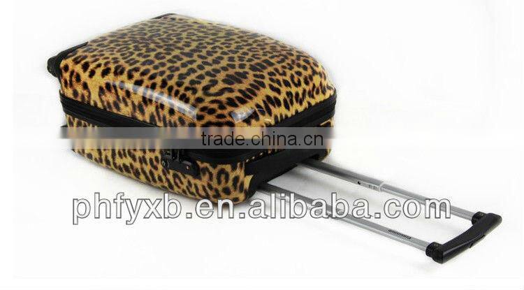 2015 chin factory trolley case 20",24" PC trolley luggage bags with TSA lock and whisper wheels suitcase