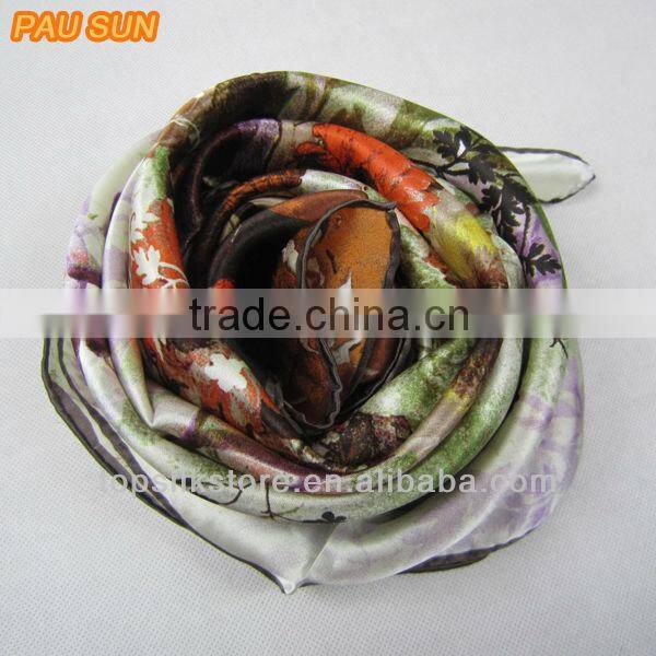 Modern 100 silk scarf square